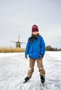 Ice Skating boy Royalty Free Stock Photo