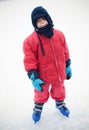 Ice skating boy Royalty Free Stock Photo