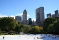 Ice skating in Central Park Royalty Free Stock Photo