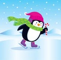 Ice Skating Penguin