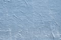 Ice skating rink, cutting ice, snow. Winter sport. Scratches on the surface of the ice. Close-up photo Royalty Free Stock Photo