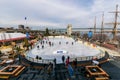 Ice Skating Rink at Great Plaza at Penn& x27;s Peir in Philadelphia, Royalty Free Stock Photo
