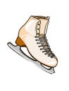 ice-skating shoes cartoon illustration drawingcartoon drawing white background