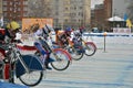 Ice Speedway competitors start