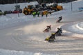 Ice Speedway World Championship Qualifying round, picture No:3 Royalty Free Stock Photo