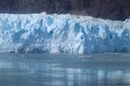 Ice falls in the sea from a calving glacier