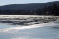 Ice on the Susquehanna River Royalty Free Stock Photo