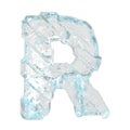 Ice symbol with diagonal thick straps. letter r Royalty Free Stock Photo