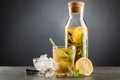 Ice tea with lemon and mint Royalty Free Stock Photo