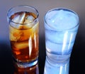 Ice tea & water Royalty Free Stock Photo