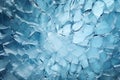 ice texture background, aerial view on blue ice with cracks texture, frozen water on lake or sea surface, winter season graphic Royalty Free Stock Photo