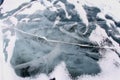 Ice texture background Frozen lake Royalty Free Stock Photo