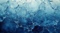 Ice Texture Cracks Abstract Blue Winter - AI Generated Royalty Free Stock Photo