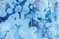 Ice tracery. The texture of ice structure. Christmas abstract background.