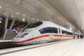 ICE train at Frankfurt airport railway station FRA Royalty Free Stock Photo