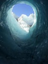 Ice tunnel Royalty Free Stock Photo