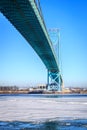 Ice Under Ambassador Bridge