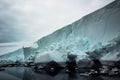 Ice wall in the Antarctic Royalty Free Stock Photo