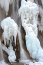 Ice waterfall Royalty Free Stock Photo