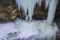 Ice waterfall Royalty Free Stock Photo