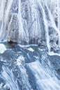 Ice waterfall in winter season Fukuroda Falls