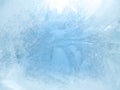 Ice on a window, background Royalty Free Stock Photo