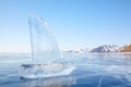 Ice yacht on winter Baical Royalty Free Stock Photo