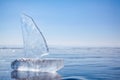 Ice yacht on winter Baical Royalty Free Stock Photo