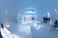 Icebar in Icehotel Royalty Free Stock Photo