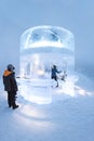 Icebar in Icehotel Royalty Free Stock Photo
