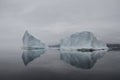 Iceberg along the eastern Baffin Island coastline near the community of Qikiqtarjuaq Royalty Free Stock Photo