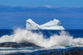 Iceberg along the Newfoundland coastline Royalty Free Stock Photo