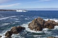 Iceberg along the Newfoundland coastline Royalty Free Stock Photo