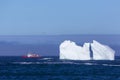 Iceberg along the Newfoundland coastline Royalty Free Stock Photo