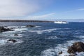 Iceberg along the Newfoundland coastline Royalty Free Stock Photo