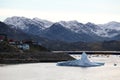 Iceberg in the bay of the small Greenlandic town of Sisimiut, Greenland, Denmark