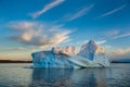 Iceberg and beautiful sky in Greenland.