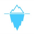 Iceberg blue vector pictogram