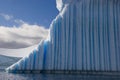 Iceberg closeup with deep blue ice Royalty Free Stock Photo