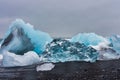 Iceberg at Diamond Beach Joekulsarlon in Iceland, Europe