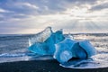 Iceberg at Diamond Beach Joekulsarlon in Iceland, Europe