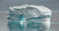 Iceberg in Disko Bay. Western Greenland. Royalty Free Stock Photo