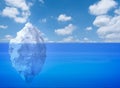 Iceberg floating Royalty Free Stock Photo