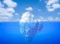 Iceberg floating Royalty Free Stock Photo