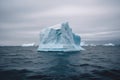 Iceberg floating. Generate Ai Royalty Free Stock Photo