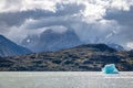 Iceberg floating on Grey Lake of Torres del Paine National Park - Patagonia, Chile Royalty Free Stock Photo