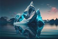 Iceberg Floating Royalty Free Stock Photo