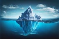 Iceberg Floating Royalty Free Stock Photo