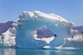 Iceberg Floating on Jokulsarlon Lagoon, Iceland