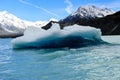 Iceberg floating in Lake Tasman Royalty Free Stock Photo